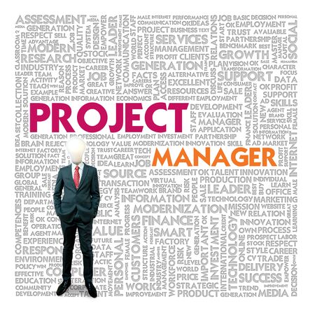Business word cloud for business and finance concept, Project Managerの写真素材