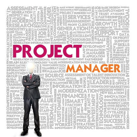Business word cloud for business and finance concept, Project Managerの写真素材