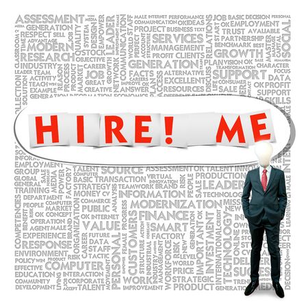 Business word cloud for business and finance concept, Jobの写真素材