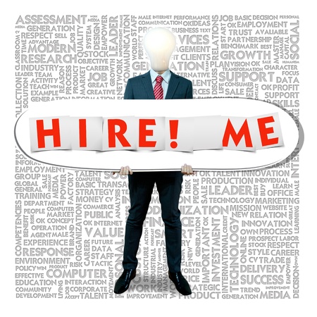 Business word cloud for business and finance concept, Jobの写真素材