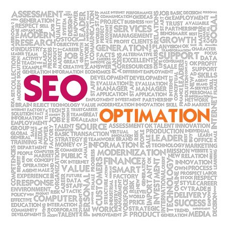Business word cloud for business and finance concept, Soial Marketingの写真素材