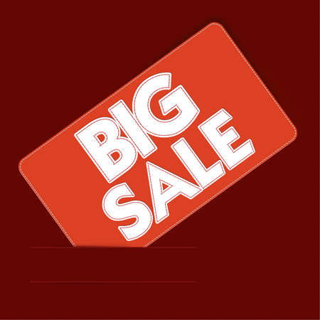 Sale tag with stitch style objectsの写真素材
