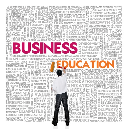 Business word cloud for business and finance concept, Business Educationの写真素材