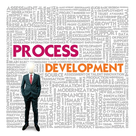 Word cloud for business and finance concept, Process Developmentの写真素材