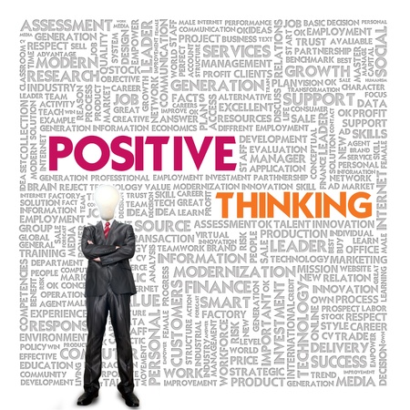 Word cloud for business and finance concept, Positive Thinkingの写真素材