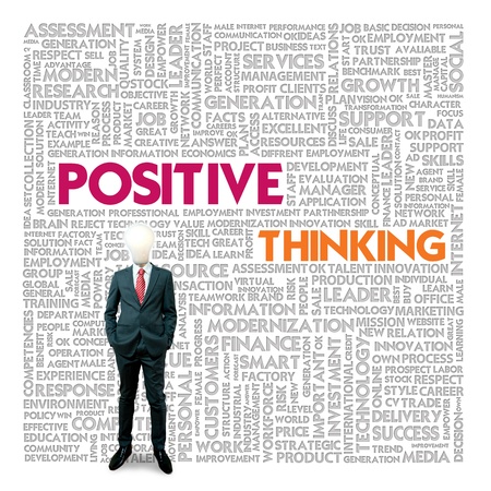 Word cloud for business and finance concept, Positive Thinkingの写真素材