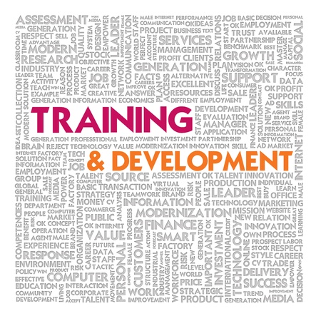 Word cloud for business and finance concept, Training and  Developmentの写真素材