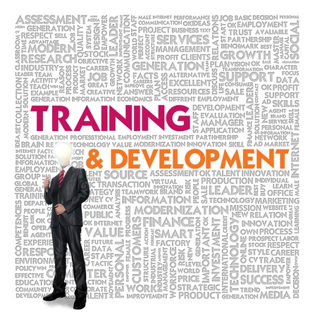 Word cloud for business and finance concept, Training and  Developmentの写真素材