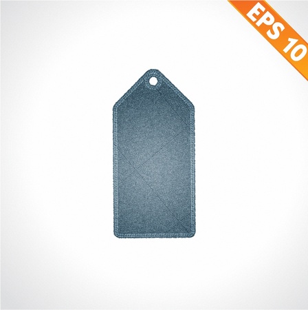 Denim tag style - Vector illustration のイラスト素材