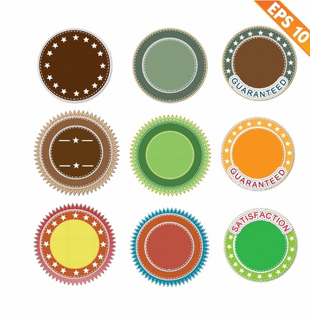 Label stitch sticker tag  - Vector illustration のイラスト素材