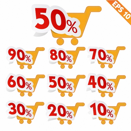 Label stitch template save tag  - Vector illustration のイラスト素材