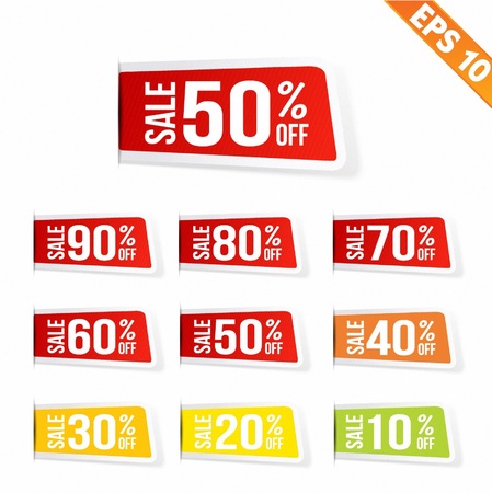 Sale sticker tag  - Vector illustration のイラスト素材