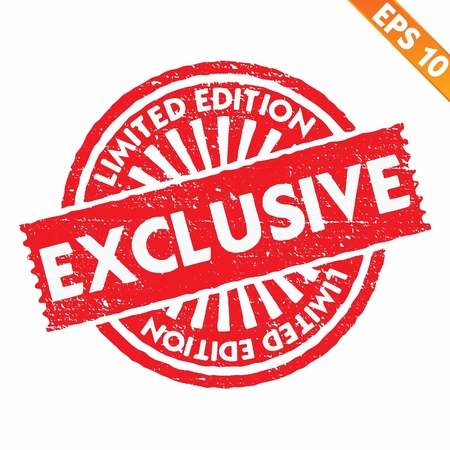 Stamp sticker limited collection  - Vector illustration のイラスト素材