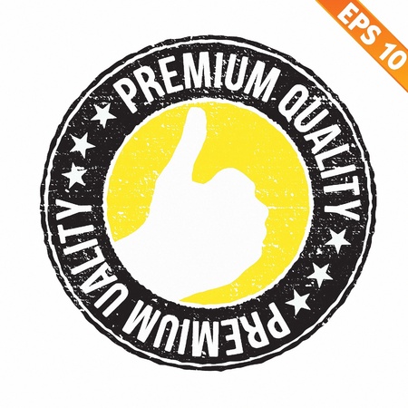 Stamp sticker quality collection  - Vector illustrationのイラスト素材