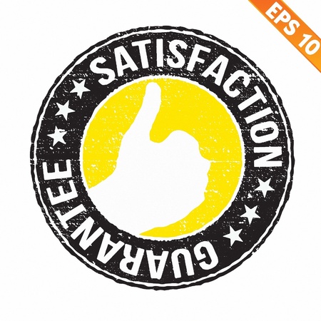 Stamp sticker guarantee collection  - Vector illustrationのイラスト素材