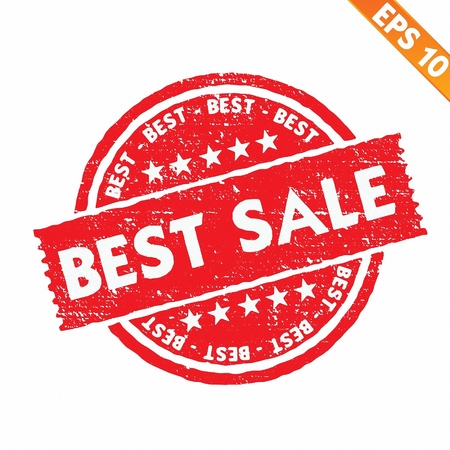 Stamp sticker best price collection  - Vector illustration のイラスト素材