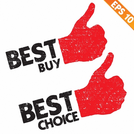 Stamp sticker best buy tag collection  - Vector illustration のイラスト素材