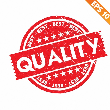 Stamp sticker Quality tag collection  - Vector illustration のイラスト素材