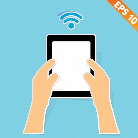 Bring Your Own Device concept - Vector illustration のイラスト素材
