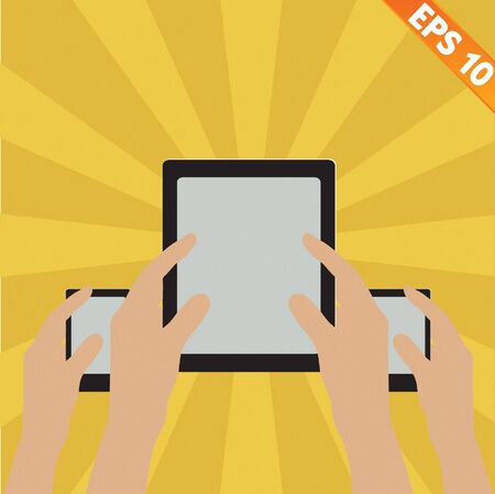 Bring Your Own Device concept - Vector illustration のイラスト素材