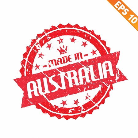  Rubber stamp made in the country - Vector illustration のイラスト素材