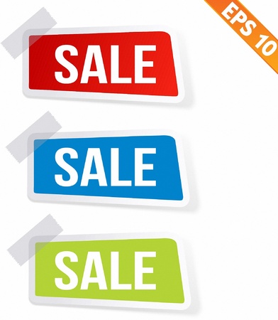 Sale sticker tag  - Vector illustrationのイラスト素材