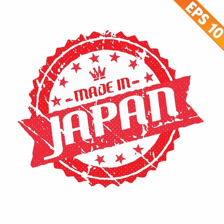  Rubber stamp made in the country - Vector illustrationのイラスト素材