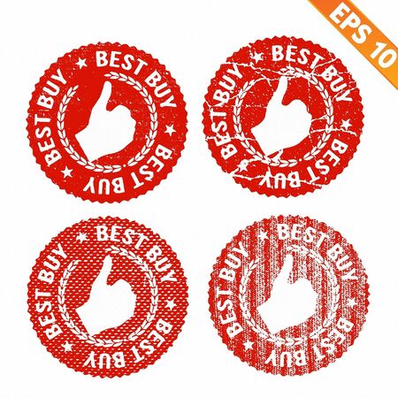  Rubber stamp best buy - Vector illustration - EPS10 のイラスト素材