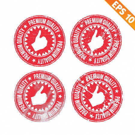 Rubber stamp premium quality - Vector illustration のイラスト素材