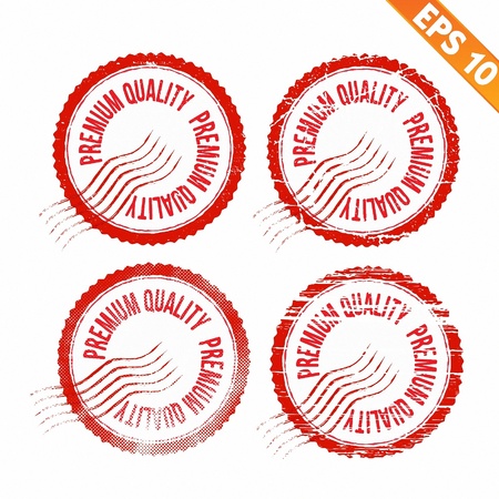  Rubber stamp premium quality - Vector illustration のイラスト素材