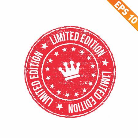 Grunge limited edition rubber stamp  - Vector illustrationのイラスト素材