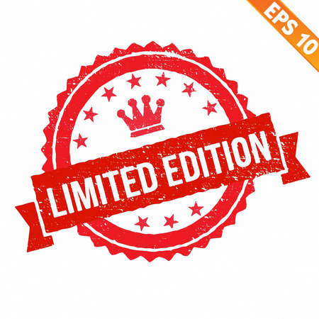 Grunge limited edition rubber stamp  - Vector illustration のイラスト素材