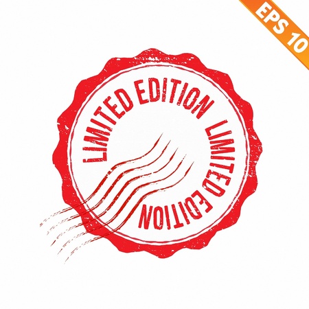 Grunge limited edition rubber stamp  - Vector illustrationのイラスト素材