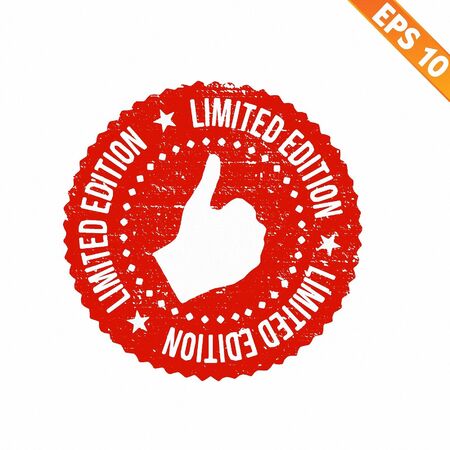 Grunge limited edition rubber stamp  - Vector illustrationのイラスト素材