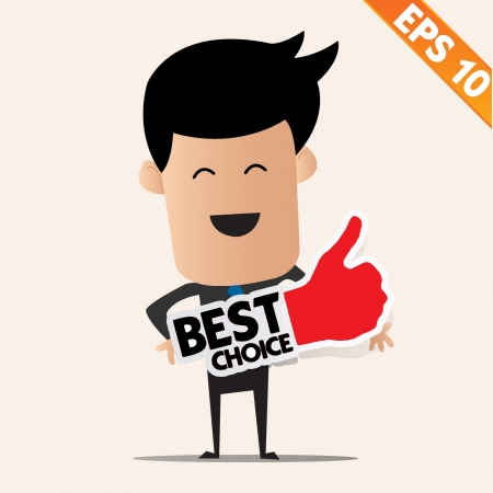 Business Man Holding Stitcker Best Collection Vector Illustration の イラスト素材 ストックフォト 写真素材のstock Foto ストックドットフォト Business Man Holding Stitcker Best Collection Vector Illustration の イラスト素材 ストックフォト 写真素材のstock Foto ストックドットフォト