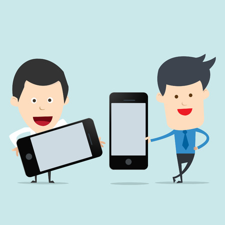 Bring Your Own Device concept のイラスト素材