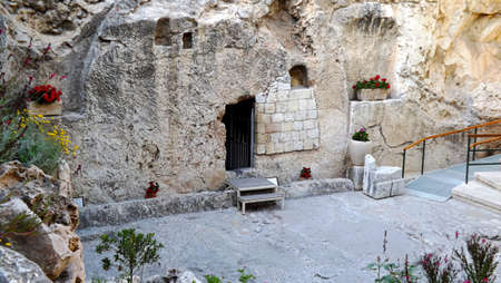 The tomb entrance gardenの写真素材