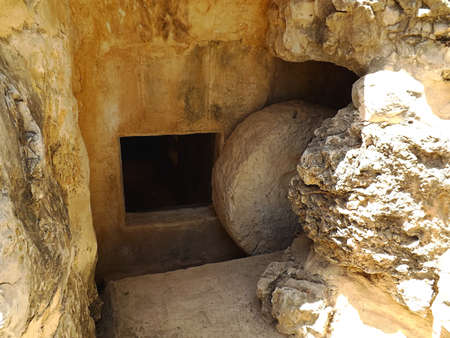 Ancient tomb in Yad Hashmona, Israelの写真素材