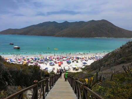 Camp Cape Beach in Rio de Janeiro summerの写真素材