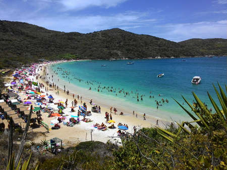 Camp Cape Beach in Rio de Janeiro summerの写真素材