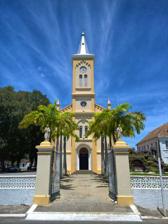 Historical church in Quissama city, Rio de Janeiro Brazilの写真素材