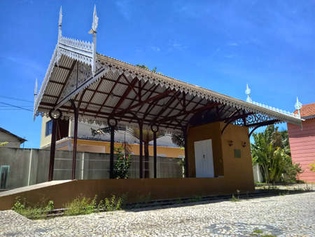 Historical Station train replica in Quissama city, Rio de Janeiro Brazilの写真素材