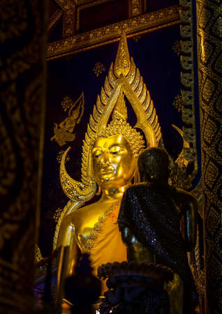 Golden buddha statue at Phisanulok in thailandのeditorial素材