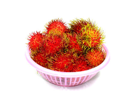 Fresh rambutan fruit from Thailandの写真素材
