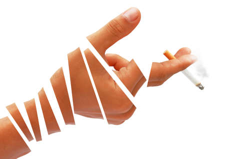 This picture show sign Non smoking Stop smokingの写真素材