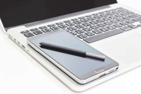 Phone and Lab Topの写真素材