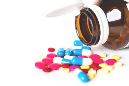 Many pills and tablets Medicine for healthyの写真素材