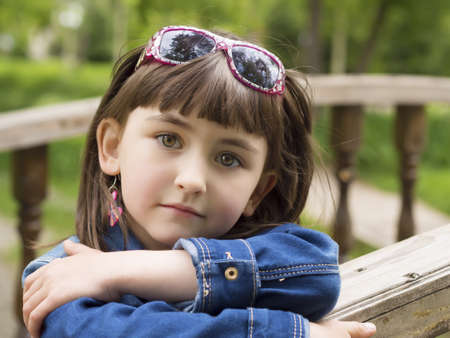 Sweet girl portraitの写真素材