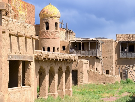 Old islamic castle in the middle asiaのeditorial素材