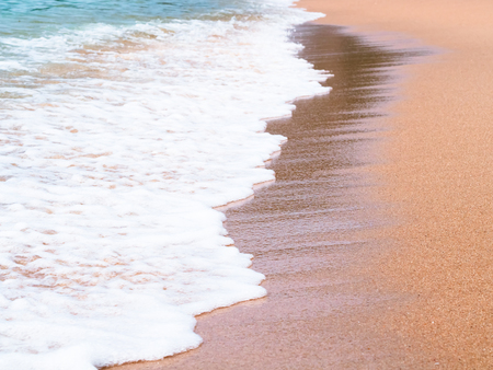 Wave on the sand background